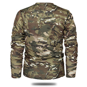 Long Sleeve Camouflage T-shirt - Quick Dry