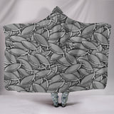 Christian Fish Hooded Blanket - Grey